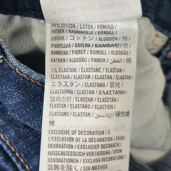 Y2k Hollister Denim Shorts Women 0 High Rise Dark Wash Beachy Surf Summer Casual - Picture 7 of 7